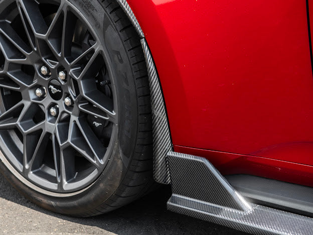 2024-UP FORD MUSTANG S650 | GT350R PERFORMANCE STYLE CARBON FIBER FENDER FLARES MUD FLAPS